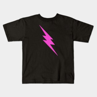 Pink Lightning Bolt Kids T-Shirt